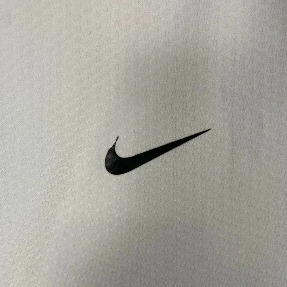 Nike Dri-Fit Vanderbilt 1/4 Zip White Polo Shirt Short Sleeve Logo Women's Large